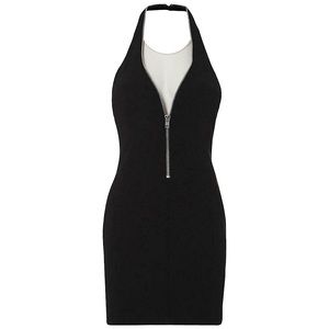 Like new Alexander Wang Zip-Embellished Halterneck Mini Dress 0 $795